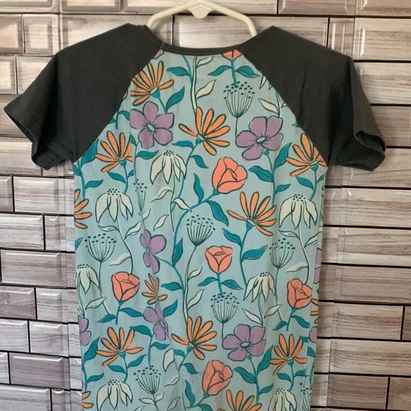 RAGS Cotton Blend Stretchy Footless Floral Print Romper Size 2T